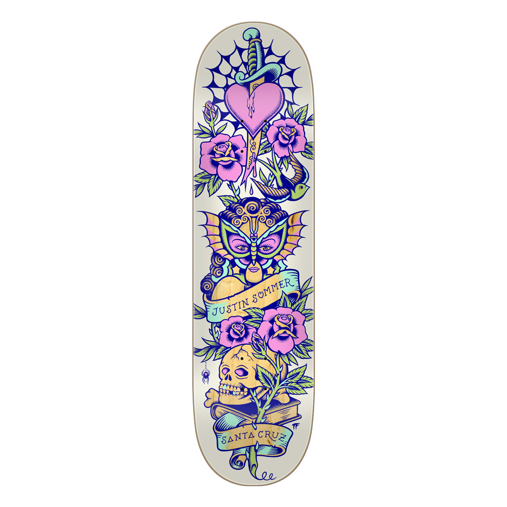 SANTA CRUZ（サンタクルーズ） スケボー デッキ 8.25 SOMMER TATTOOED