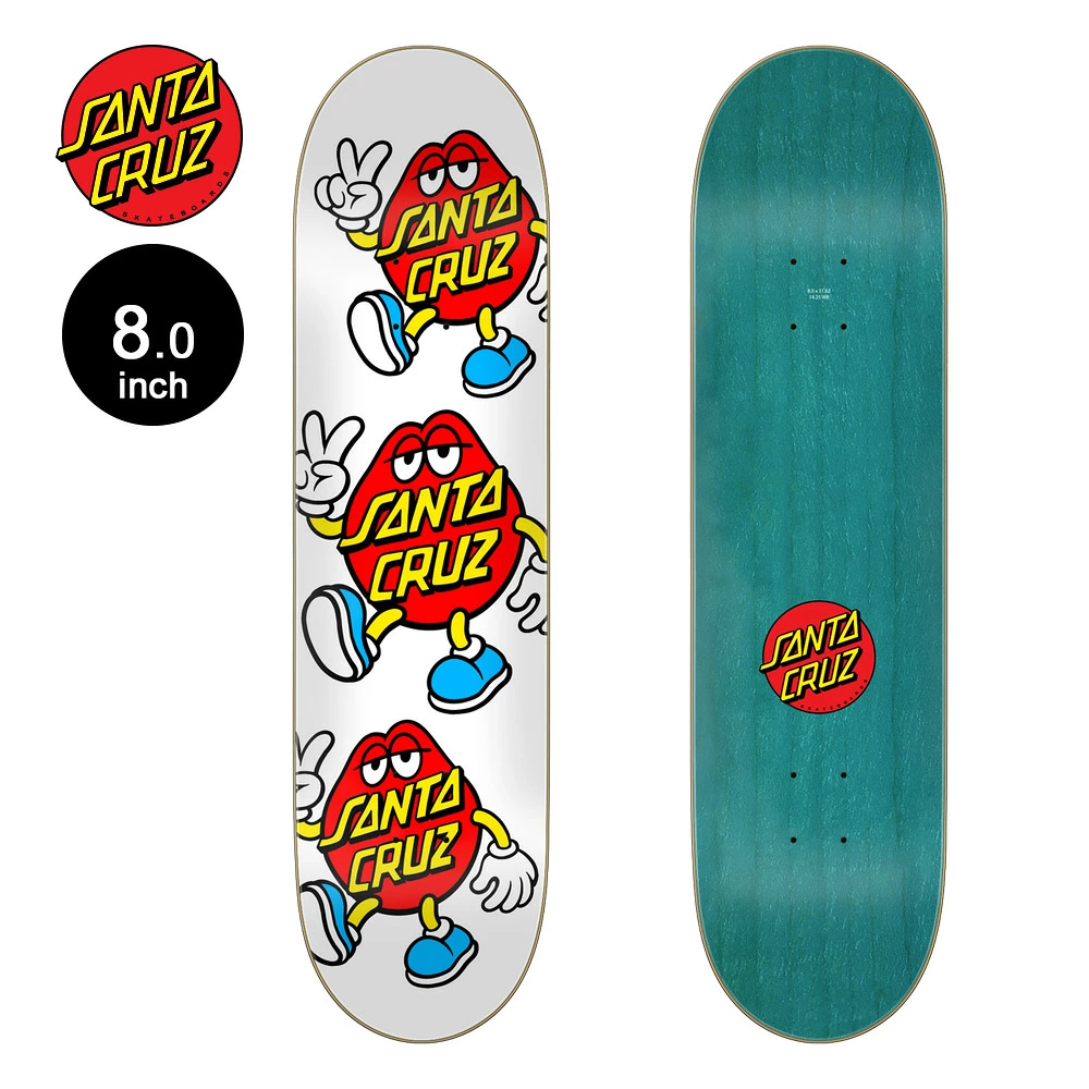 SANTA CRUZ（サンタクルーズ） スケボー デッキ 8.0 DOT GUY TEAM DECK