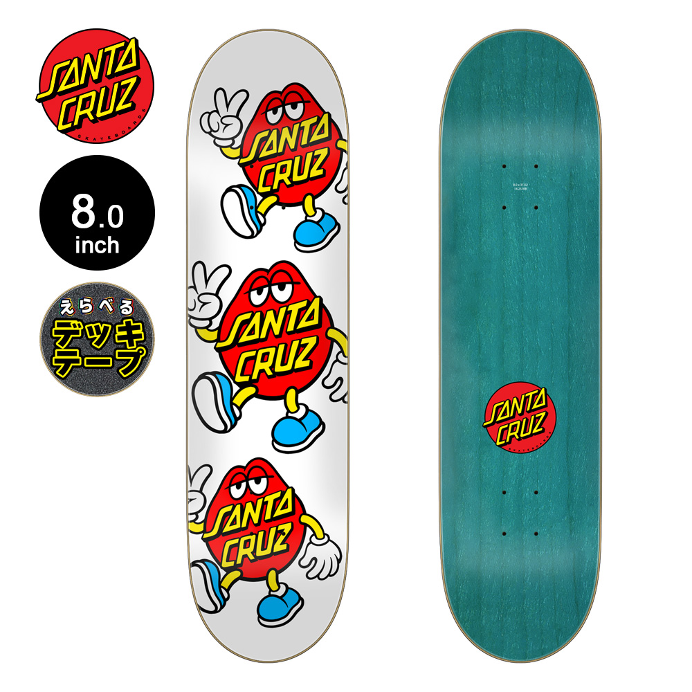 SANTA CRUZ（サンタクルーズ） スケボー デッキ 8.0 DOT GUY TEAM DECK