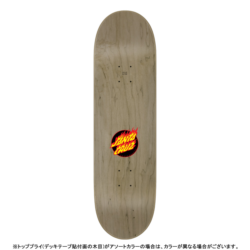 SANTA CRUZ（サンタクルーズ） スケボー デッキ 7.25 FLAME DOT TEAM