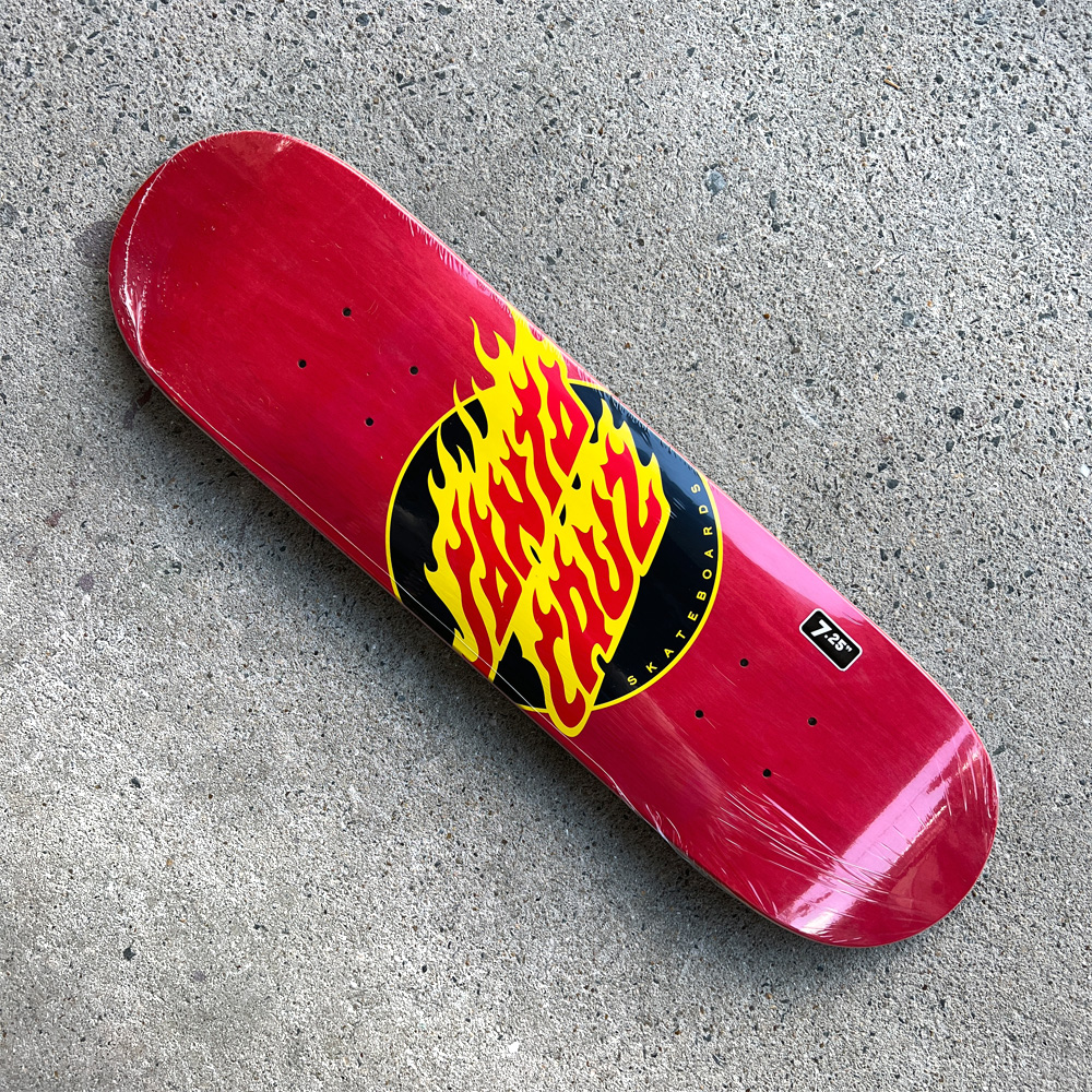 SANTA CRUZ（サンタクルーズ） スケボー デッキ 7.25 FLAME DOT TEAM
