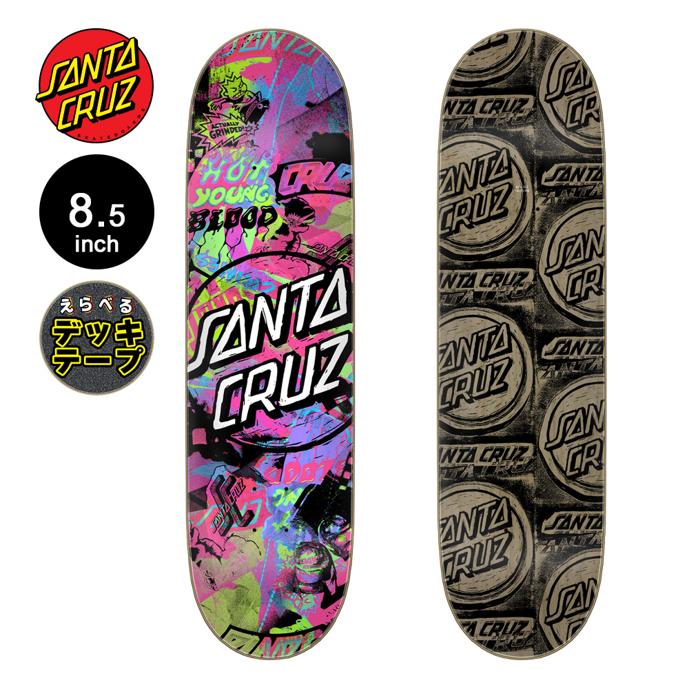 SANTA CRUZ（サンタクルーズ） スケボー デッキ 8.5 CUT COLLAGE DECK