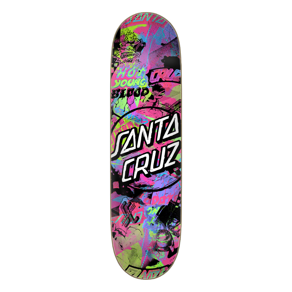 SANTA CRUZ スケートボードデッキ グラデーション SANTA CRUZ（サンタクルーズ） スケボー デッキ 8.5 CUT COLLAGE DECK