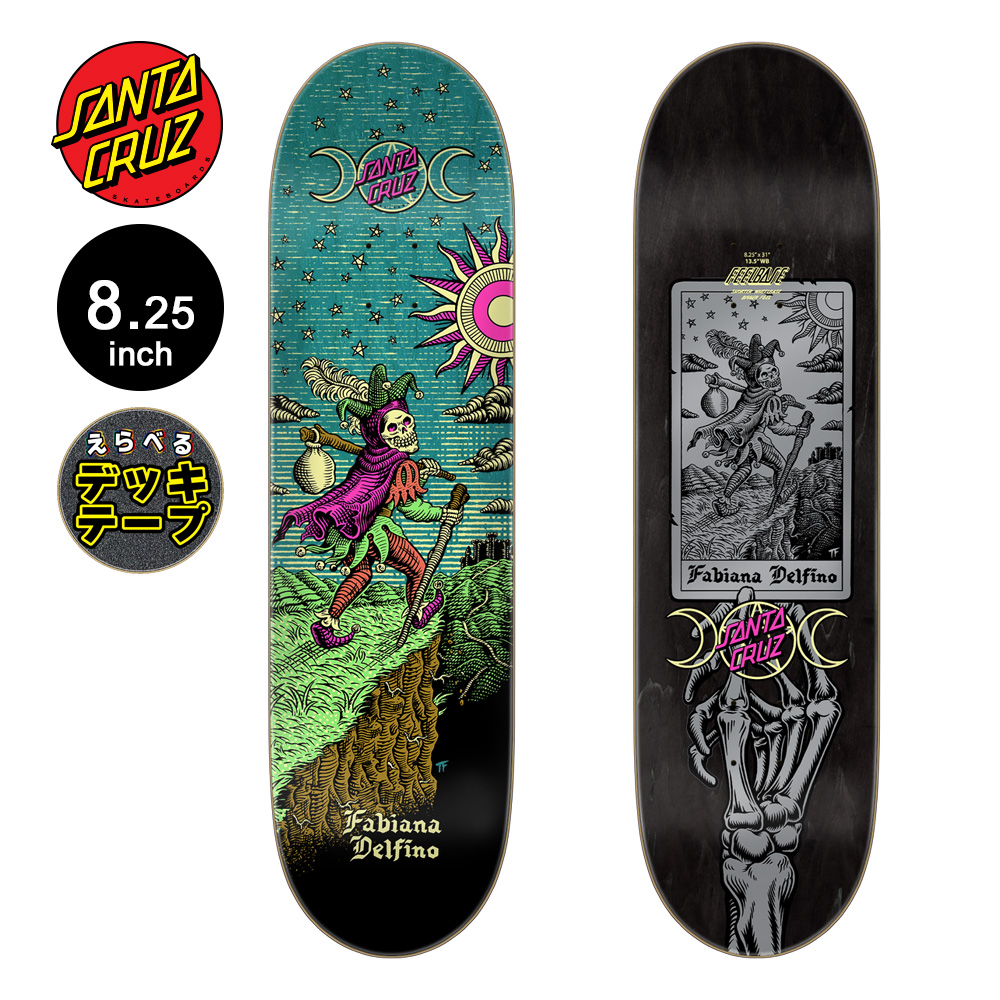 SANTA CRUZ（サンタクルーズ） スケボー デッキ 8.25 FEELBASE DELFINO