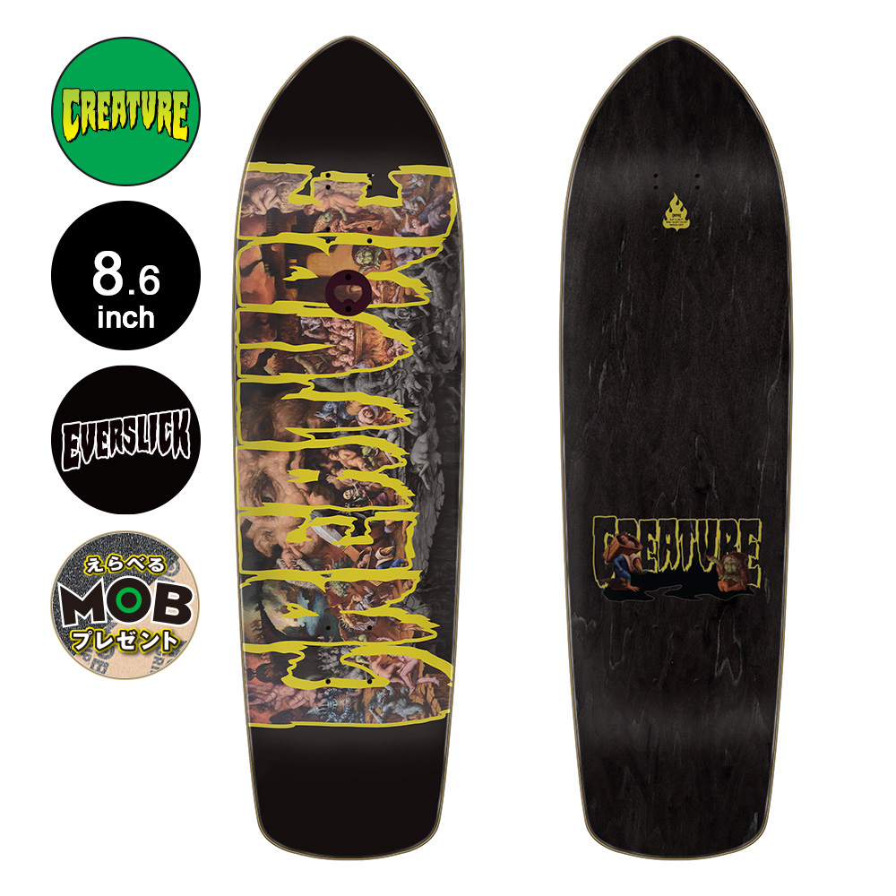 CREATURE クリーチャー スケボー デッキ 8.6 UNDERWORLD BRUE KILLER EVERSLICK DECK スケートボード エバースリック クルーザー ストリート  板（2305）｜americanstreetstyle