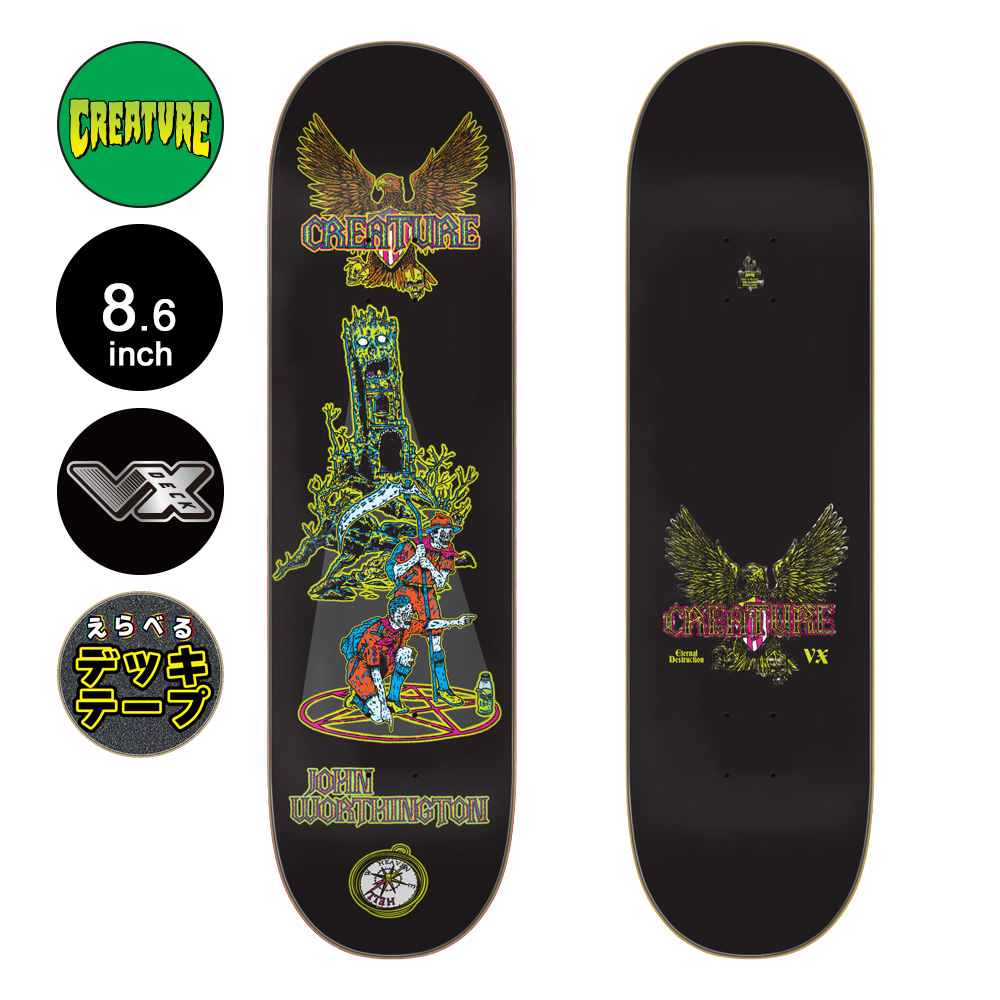 CREATURE（クリーチャー） スケボー デッキ 8.6 WORTHINGTON SCOUT VX