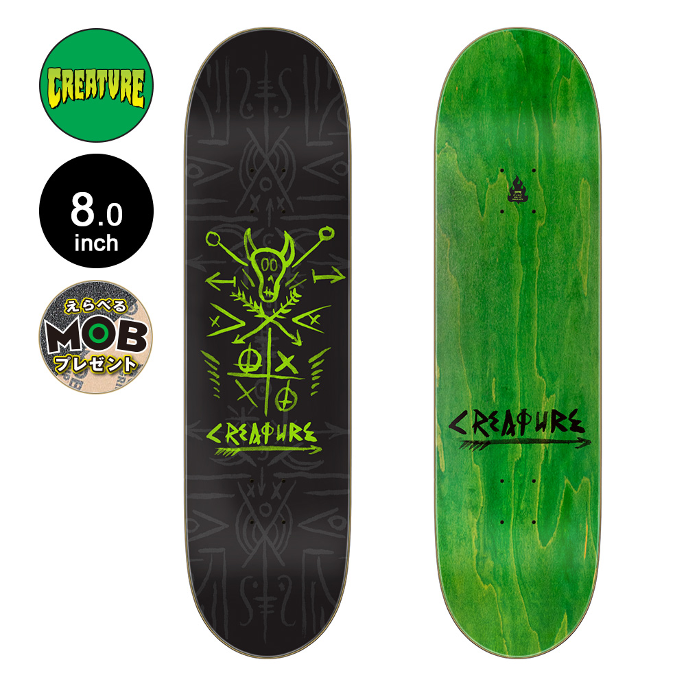 CREATURE クリーチャー 8.0 VISUALZ 7PLY BIRCH TEAM DECK スケボー デッキ スケートボード ストリート  板（2305）