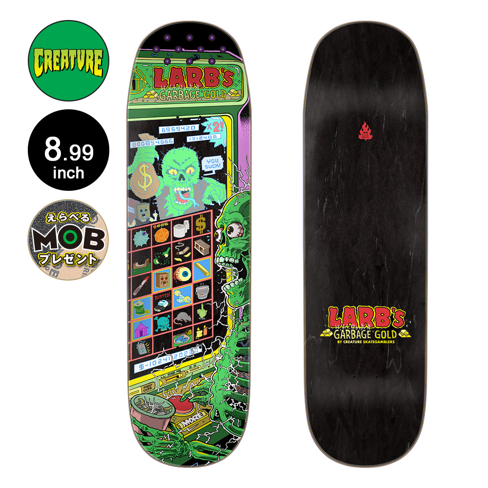 CREATURE クリーチャー スケボー デッキ 8.99 HITZ LARB MACHINE PRO DECK サム・ヒッツ スケートボード ストリート 板(2401) :31032637:American Street Style