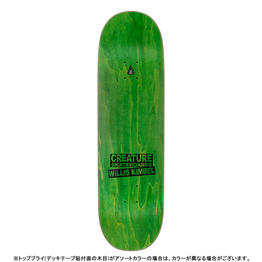 CREATURE（クリーチャー） スケボー デッキ 9.0 KIMBEL SHRED PARTY