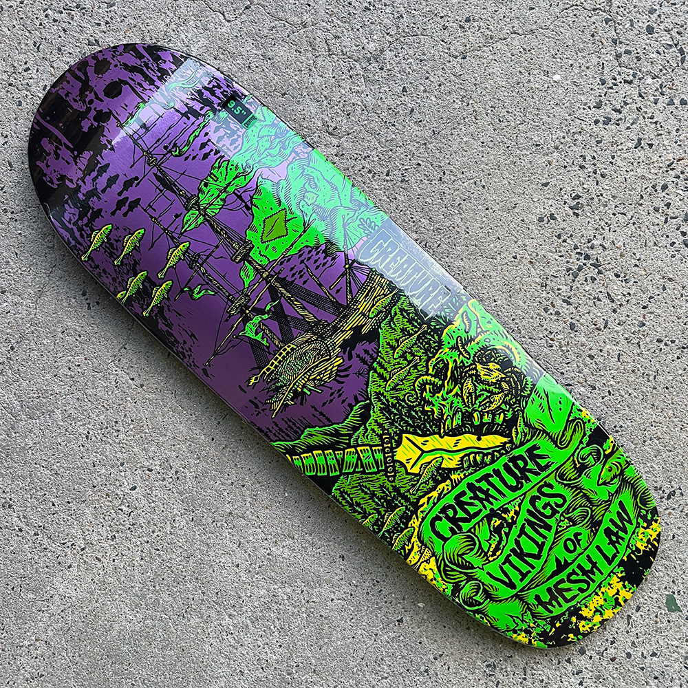 Creature クリーチャー　スケートボード　スケボー　ストリート　スポーツ CREATURE（クリーチャー） スケボー デッキ 9.55 TEAM VIKING OF HESHA