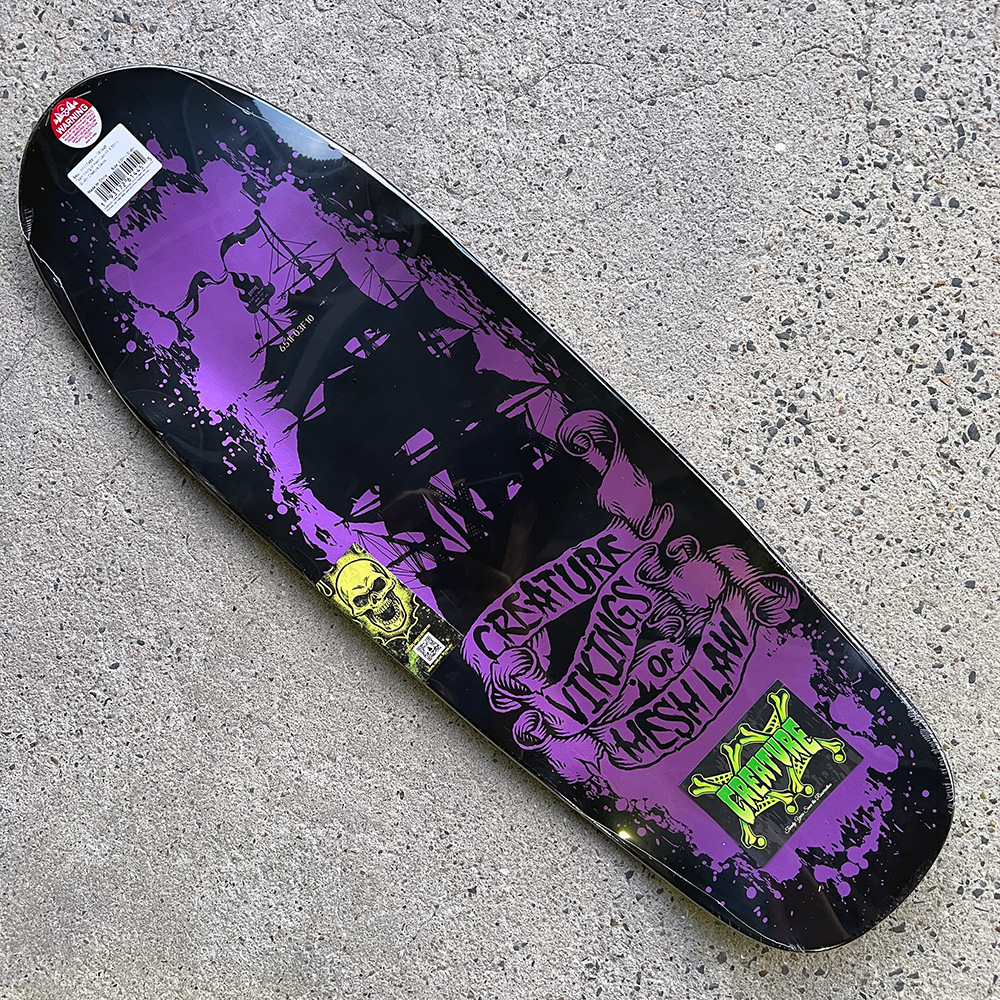 CREATURE（クリーチャー） スケボー デッキ 9.55 TEAM VIKING OF HESHA