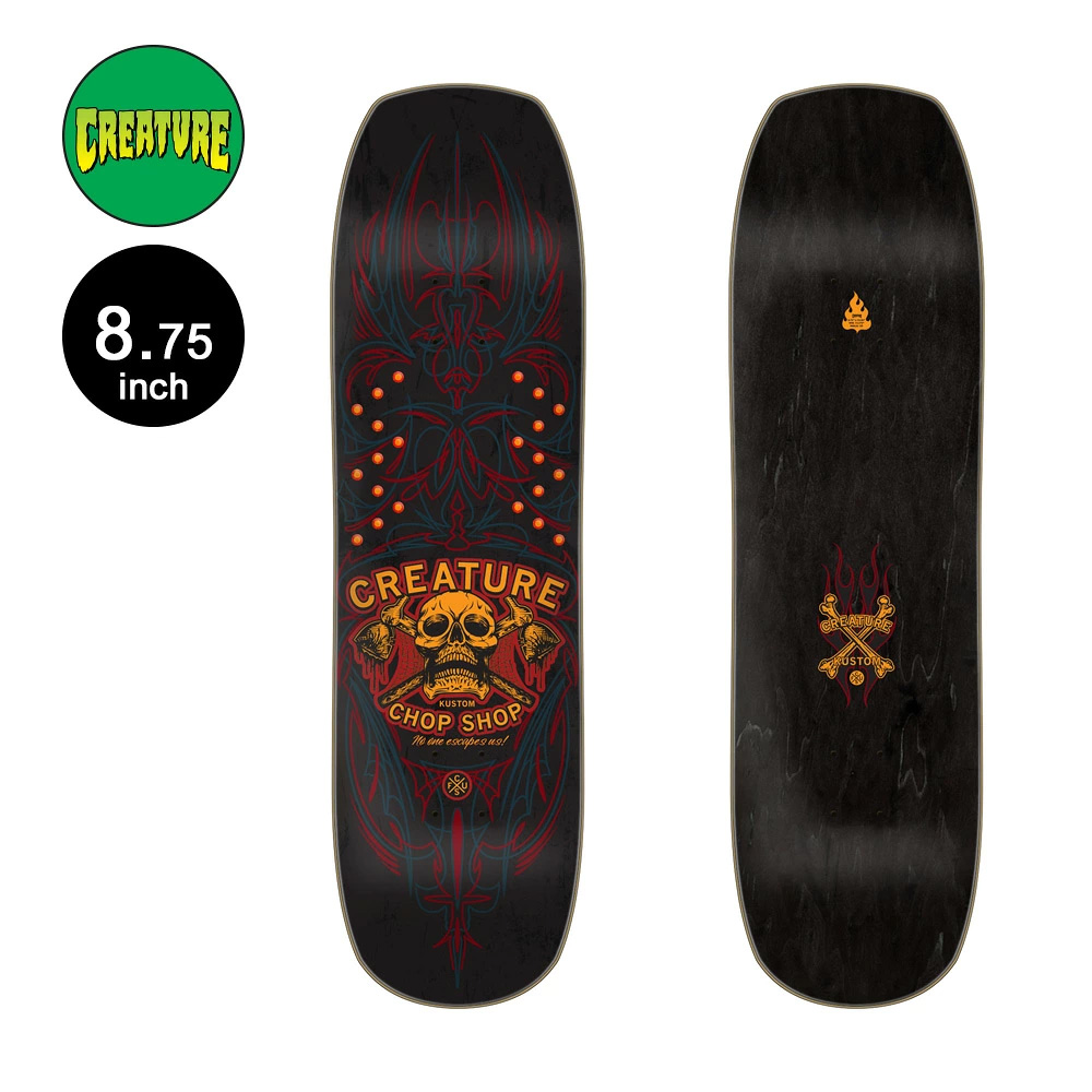 ◎未使用品◎　CREATURE DECK　スケボー　デッキ　パーツ付属 CREATURE（クリーチャー） スケボー デッキ 8.75 CHOP SHOP PINSTRIPE