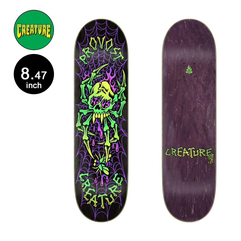 CREATURE（クリーチャー） スケボー デッキ 8.47 PROVOST SKULL SPIDER
