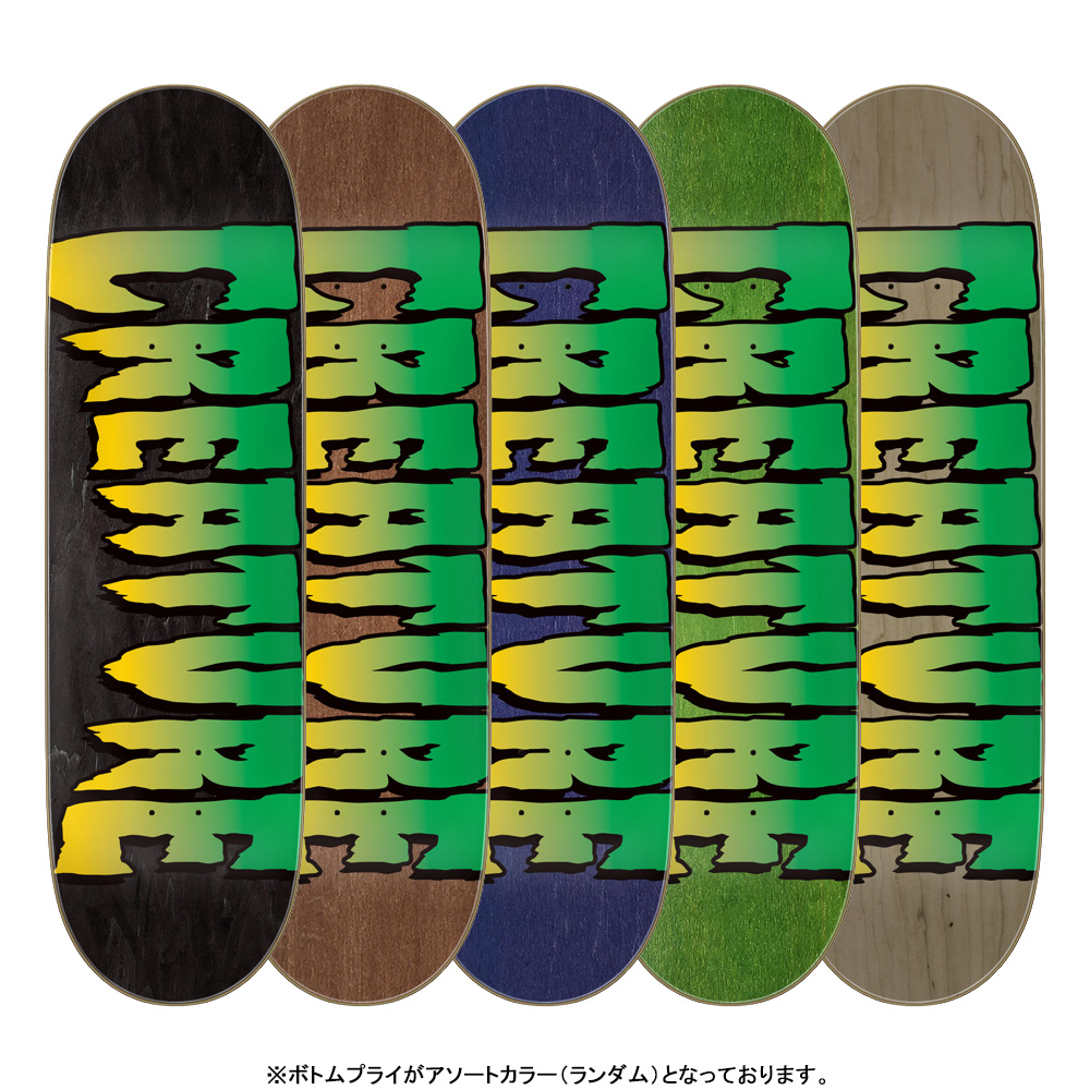 creature 9インチ デッキ クリーチャー CREATURE（クリーチャー） スケボー デッキ 9.0 LOGO STUMPS ASSORTED