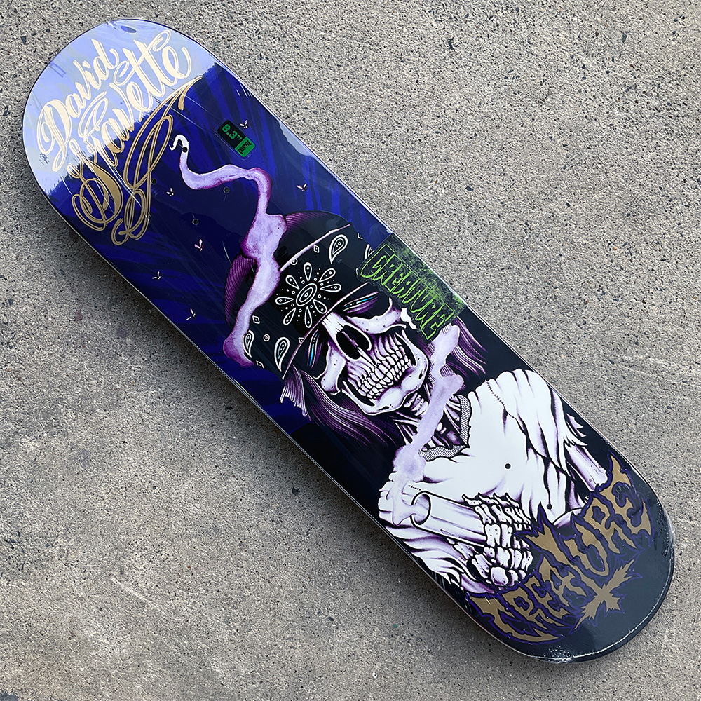 CREATURE（クリーチャー） スケボー デッキ 8.3 GRAVETTE HIPPIE SKULL
