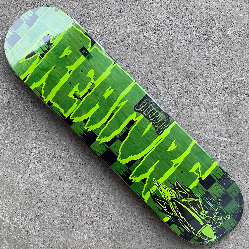 CREATURE（クリーチャー） スケボー デッキ 8.0 DEATH RIDER STUMPS