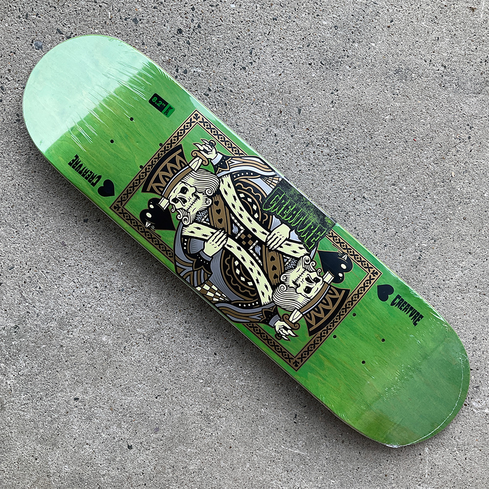 CREATURE（クリーチャー） スケボー デッキ 8.2 HESHKING TWIN SM DECK