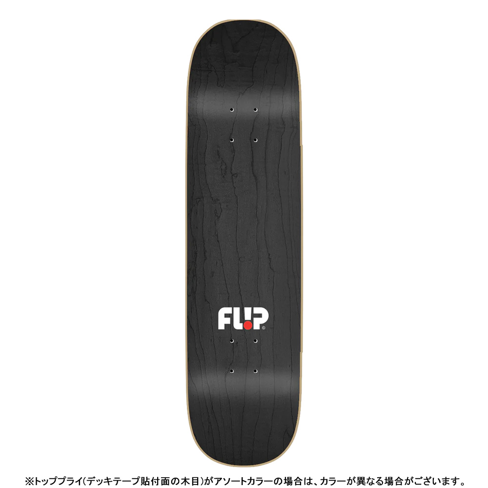 台湾製無地黒デッキテープ付き FLIP フリップ　スケートボード 8.0デッキ 台湾製無地黒デッキテープ付き ZERO ゼロ スケートボード8.0