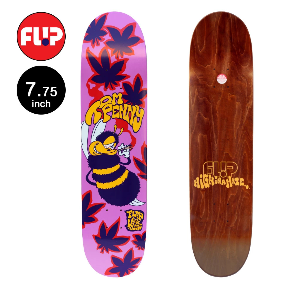 フリップ FLIP スケボー デッキ 7.75 PENNY HIGH IN A HAZE PURPLE PRO