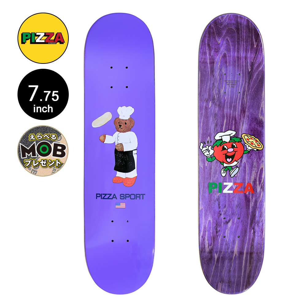 PIZZA ピザ スケボー デッキ 7.75 CHEF BEAR DECK デッキ スケートボード スケボー ストリート 板（2308） :311501085:American Street Style