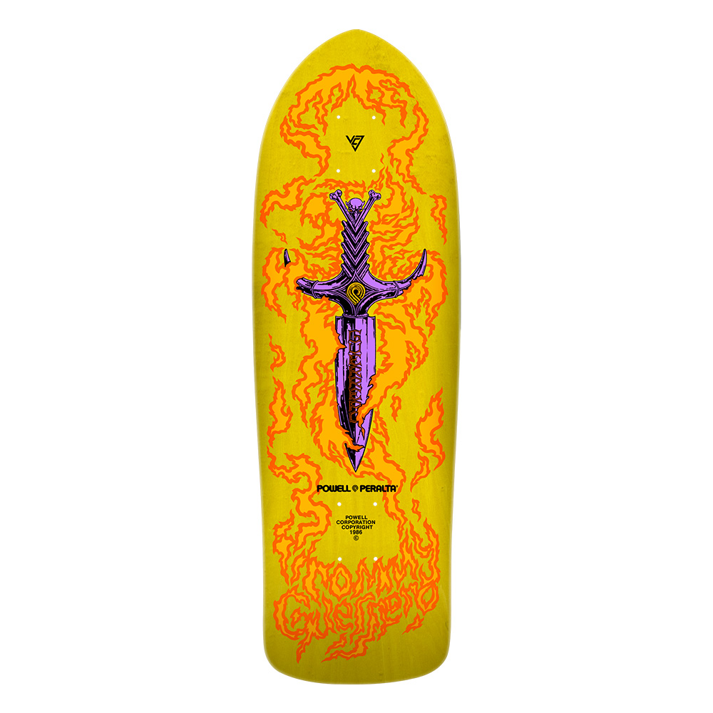 POWELL PERALTA パウエル・ペラルタ スケボー デッキ 9.75 BONES BRIGADE&#174; TOMMY GUERRERO SERIES15  YELLOW ゲレロ ボーンズ・ブリゲード(2403)｜americanstreetstyle｜02