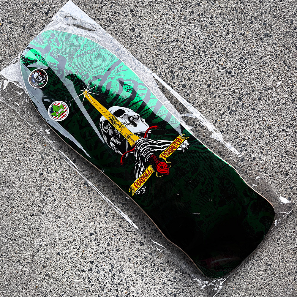 Powell Peralta スカルデッキ 未使用 POWELL（パウエル） パウエル・ペラルタ POWELL PERALTA 9.75in x 30.0