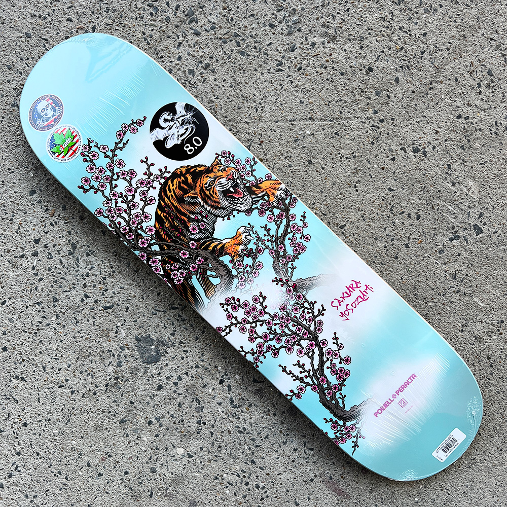 POWEL パウエル YOSOZUMI TIGER LT 8” Amazon.com : Powell Peralta Sakura Yosozumi Tiger Skateboard