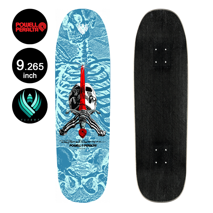 POWELL PERALTA パウエル・ペラルタ スケボー デッキ 9.265 FLIGHT® RAY RODRIGUEZ SKULL AND SWORD DECK SHAPE 192 キャバレロ フライト (2206)