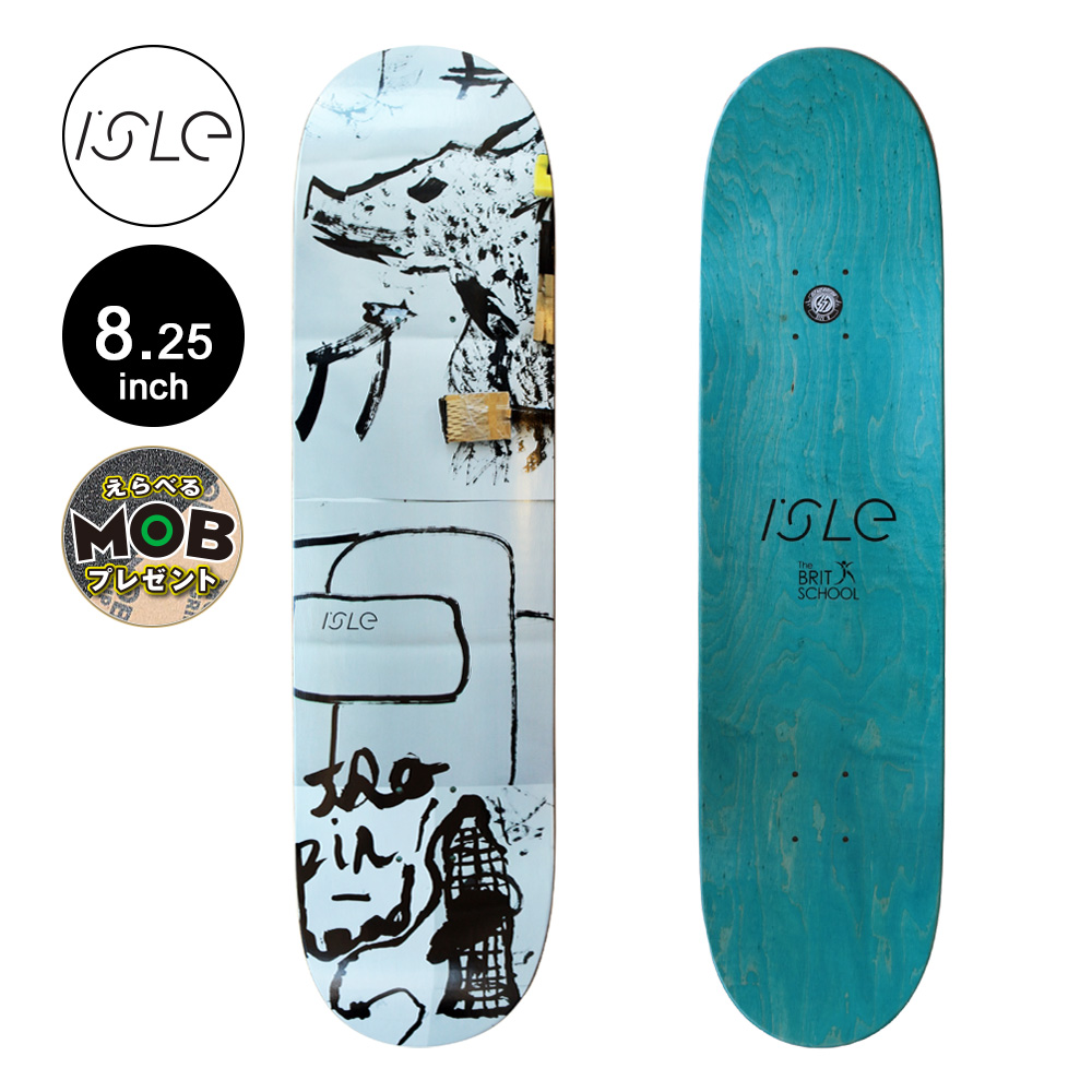 ISLE SKATEBOARDS アイル　スケートボード 8..25” アイル ISLE スケボー デッキ 8.25 THE BRIT SCHOOL DECK