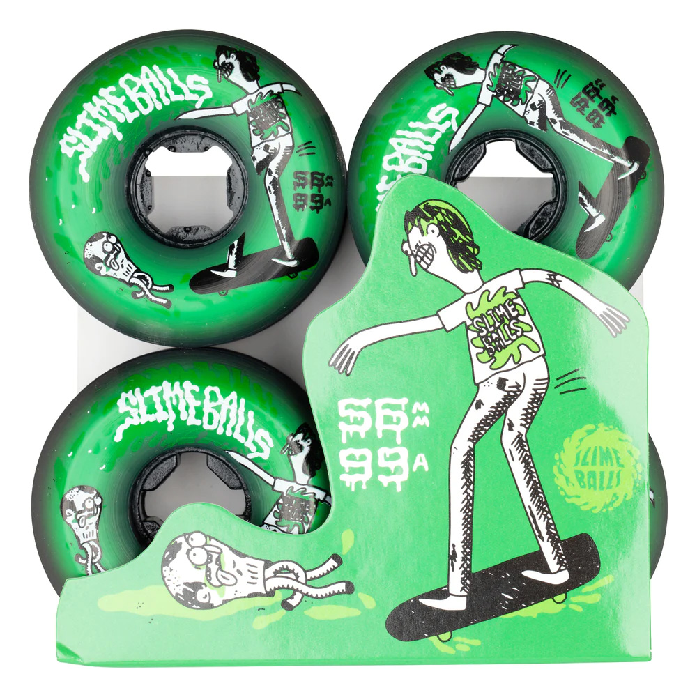 SLIME BALLS スライムボールズ 56mm JAY HOWELL SPEED BALLS GREEN 99A WHEELS ハードウィール 4個セット ジェイ・ハウエル スケートボード スケボー (2401)｜americanstreetstyle｜04