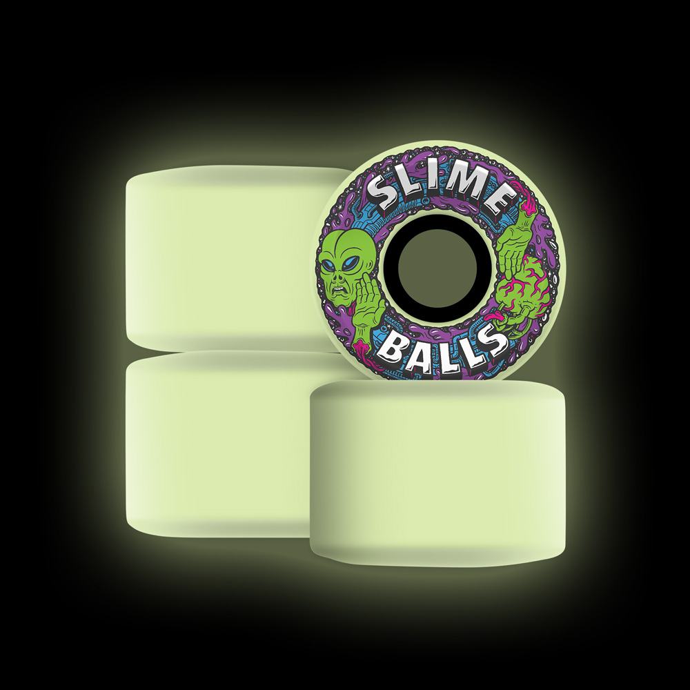 スライムボールズ SLIME BALLS 60mm ALIEN OG SLIME GITD 78A WHEELS ソフトウィール 4個セット 蓄光 タイヤ クルーザー スケボー 車輪 静か 速い (2407) | ブランド登録なし | 03