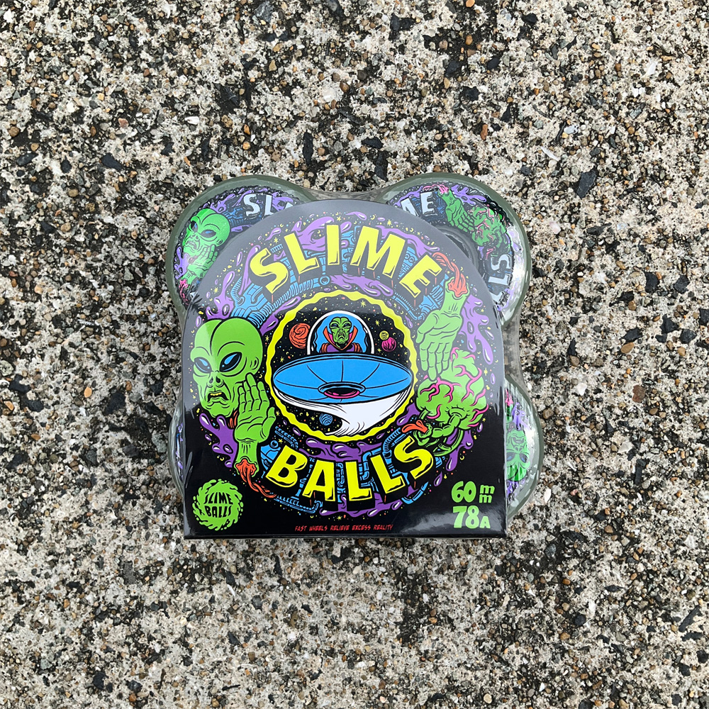 スライムボールズ SLIME BALLS 60mm ALIEN OG SLIME GITD 78A WHEELS ソフトウィール 4個セット 蓄光 タイヤ クルーザー スケボー 車輪 静か 速い (2407) | ブランド登録なし | 04