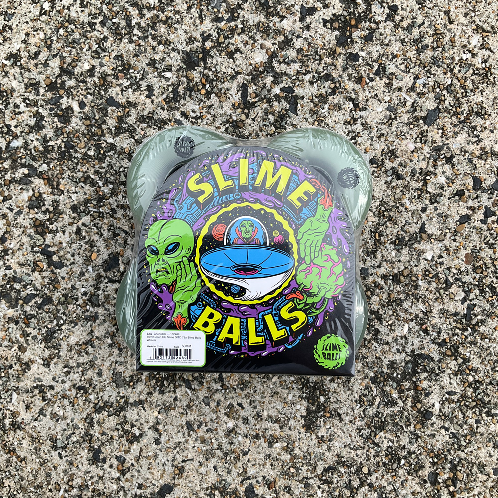 スライムボールズ SLIME BALLS 60mm ALIEN OG SLIME GITD 78A WHEELS ソフトウィール 4個セット 蓄光 タイヤ クルーザー スケボー 車輪 静か 速い (2407) | ブランド登録なし | 05