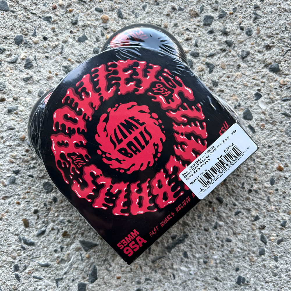 スライムボールズ SLIME BALLS 53mm GEOFF ROWLEY VOMIT MINI 95A WHEELS BLACK ハードウィール ジェフ・ローリー ゲストモデル 4個セット (2501) | ブランド登録なし | 04