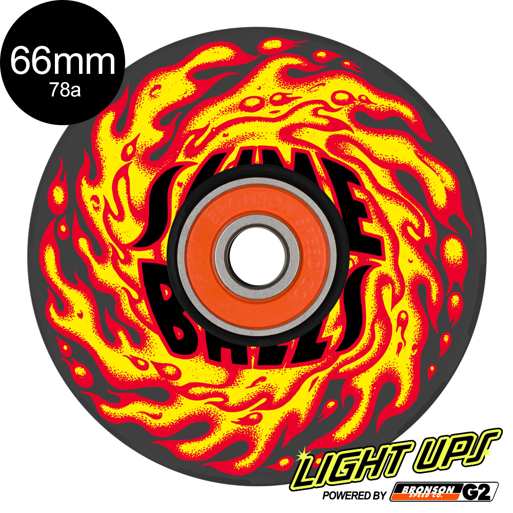 スライムボールズ SLIME BALLS 66mm SB FLAME LIGHT UPS 78A WHEELS
