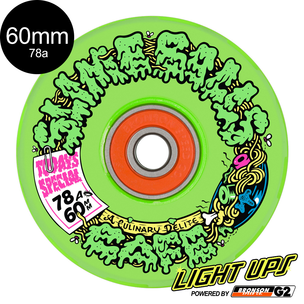 スライムボールズ SLIME BALLS 60mm SB CAFE LIGHT UPS 78A WHEELS