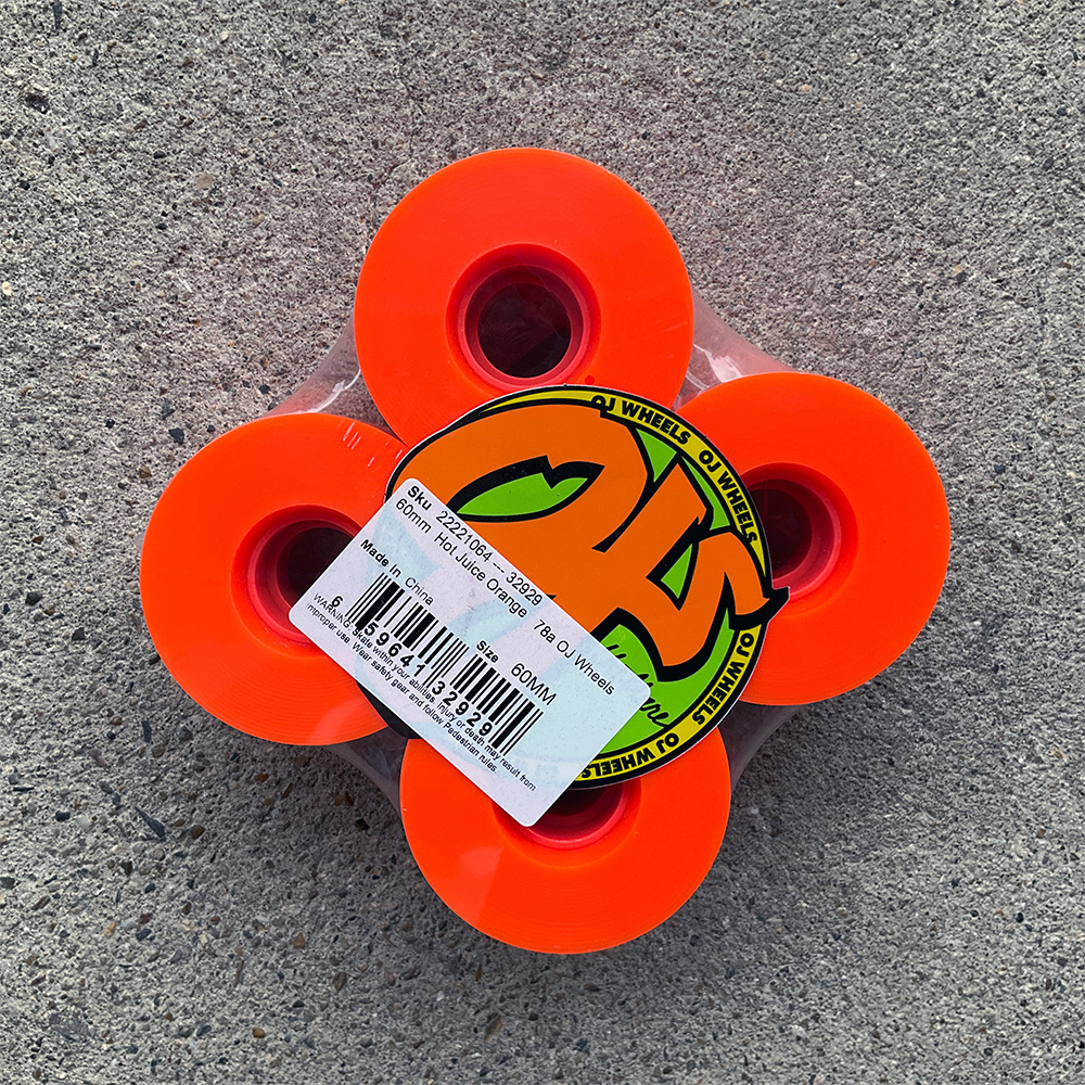 オージェイウィール OJ WHEELS 60mm HOT JUICE 78A ORANGE ソフト