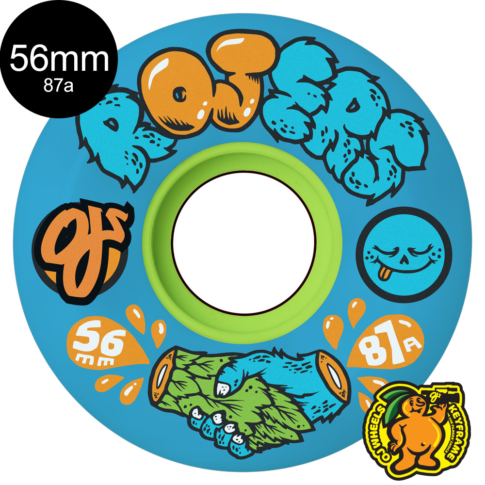 OJ オージェイ　ウィール　スケボー　キーフレームシリーズ　56ミリ SANTA CRUZ OJ 52 54 56 58 mm 87A スケボー ソフトウィール