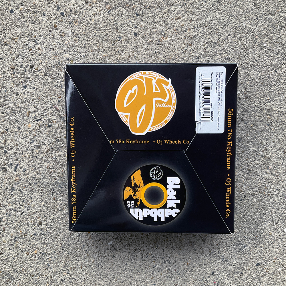 オージェイウィール OJ WHEELS 56mm BLACK SABBATH VOL4 KEYFRAME 78A