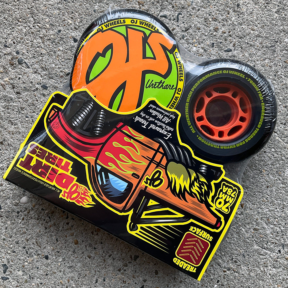 【10】oj wheels ソフトウィール 4色セット オージェイウィール OJ WHEELS 70mm DIRT TIRES THUNDER JUICE 78A