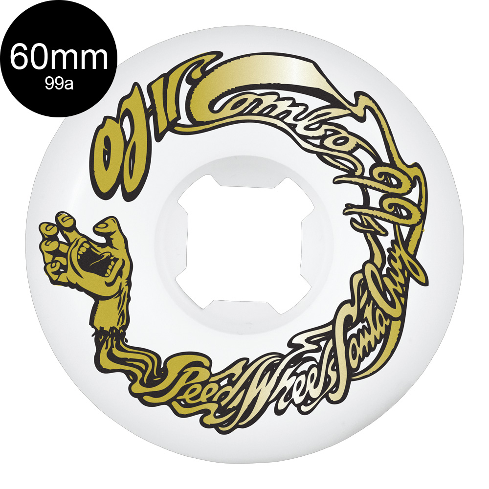オージェイウィール OJ WHEELS 60mm ORIGINAL COMBO GOLD/WHITE 99A