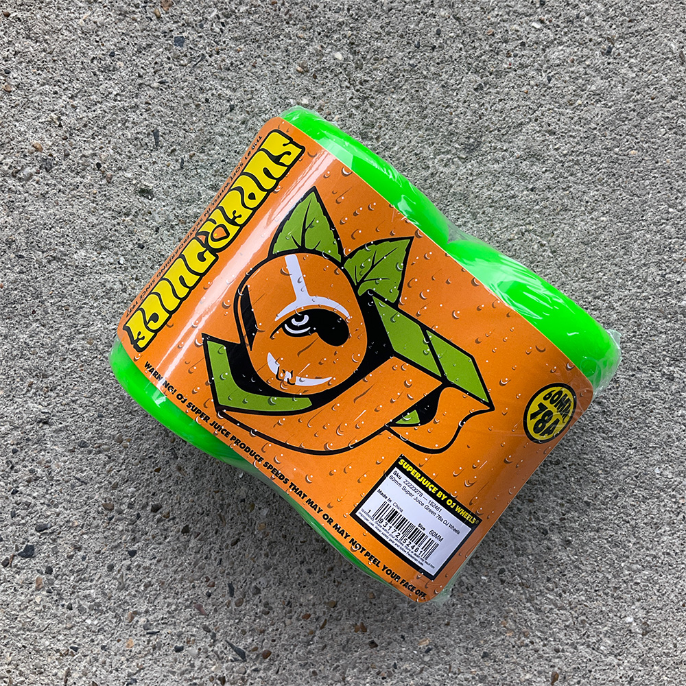オージェイウィール OJ WHEELS 60mm SUPER JUICE 78A GREEN ソフト