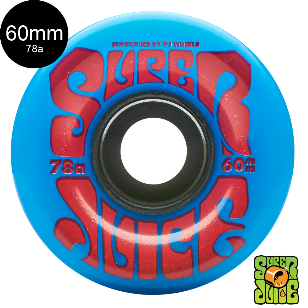 オージェイウィール OJ WHEELS 60mm SUPER JUICE 78A BLUE ソフト