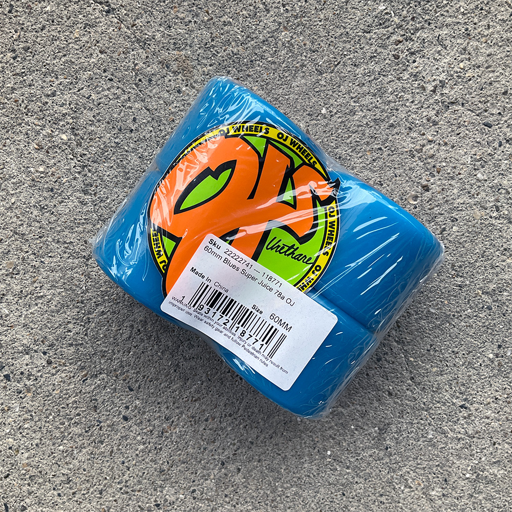 オージェイウィール OJ WHEELS 60mm SUPER JUICE 78A BLUE ソフト