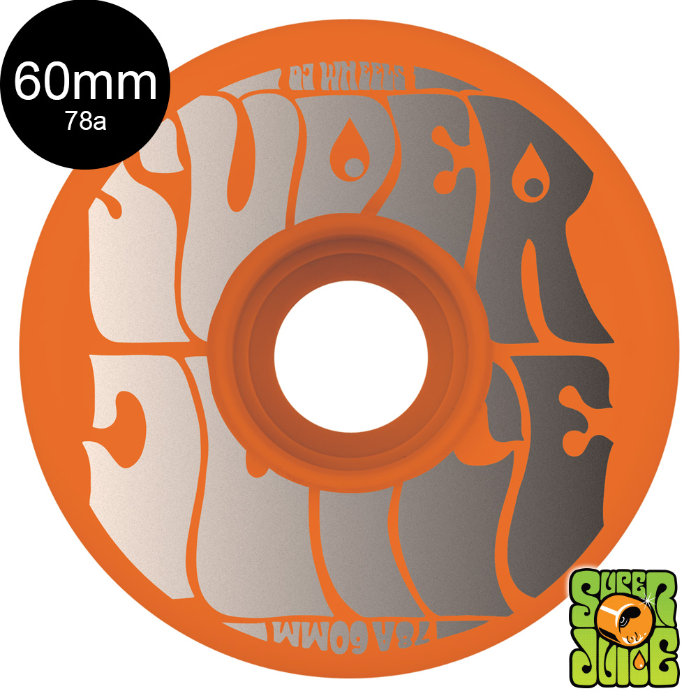 オージェイウィール OJ WHEELS 60mm SUPER JUICE NEON ORANGE 78A