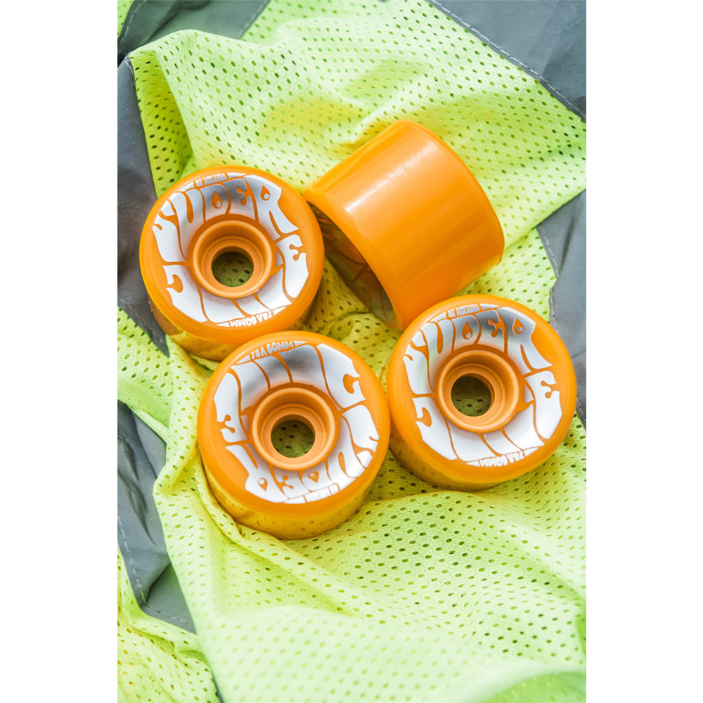 【10】oj wheels ソフトウィール 4色セット オージェイウィール OJ WHEELS 60mm SUPER JUICE NEON ORANGE 78A