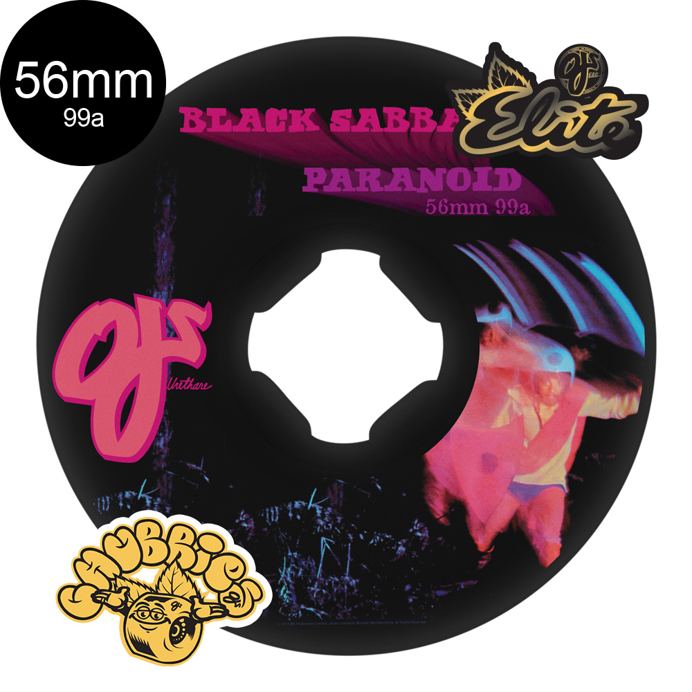 オージェイウィール OJ WHEELS 56mm BLACK SABBATH PARANOID CHUBBIES