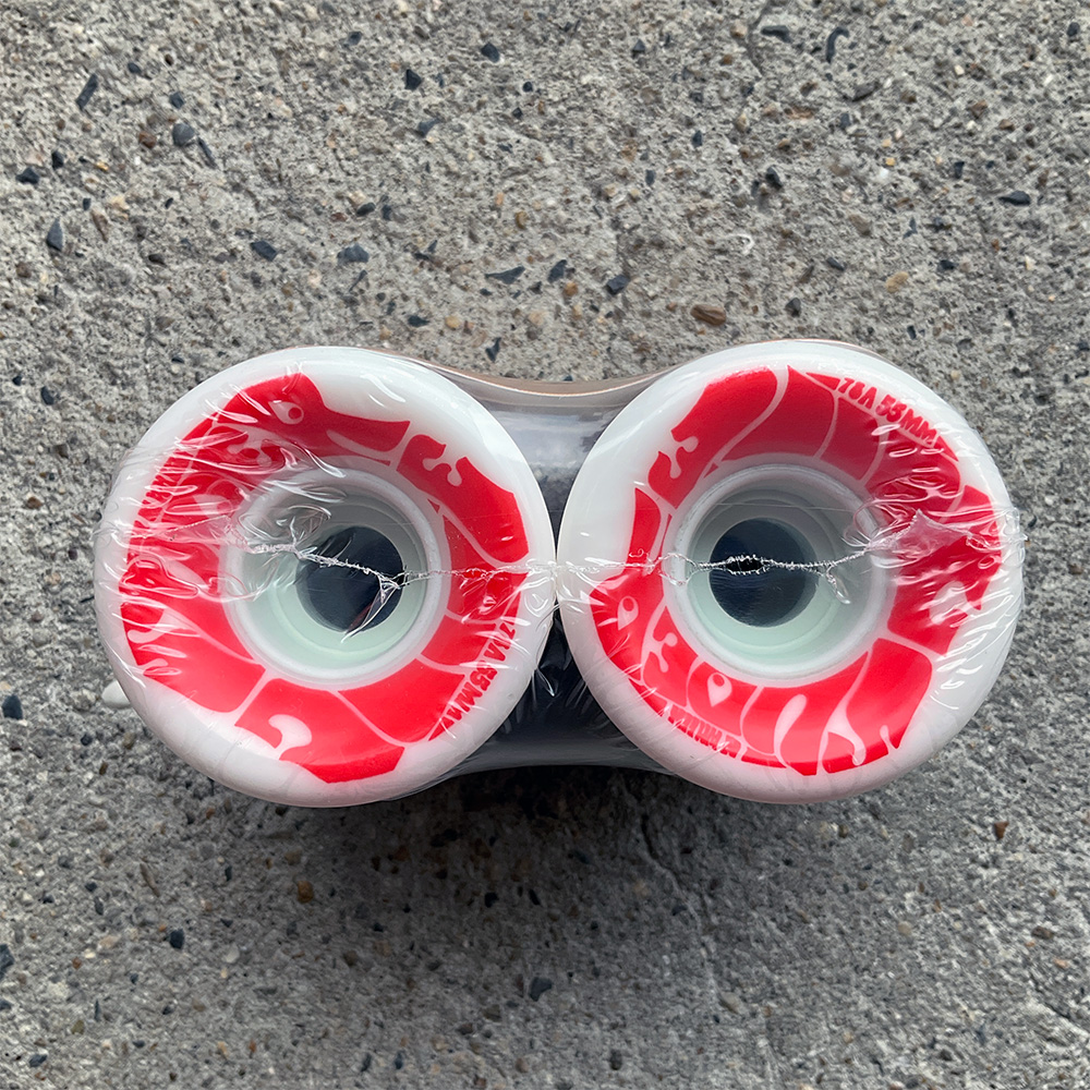 オージェイウィール OJ WHEELS 55mm MINI SUPER JUICE WHITE/RED 78A
