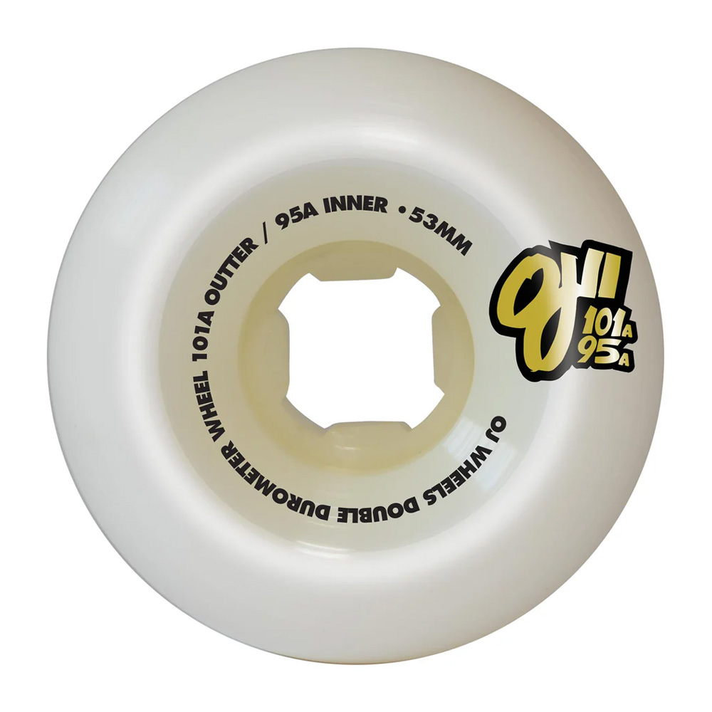 オージェイウィール OJ WHEELS 53mm DOUBLE DURO WHITE MINI COMBO