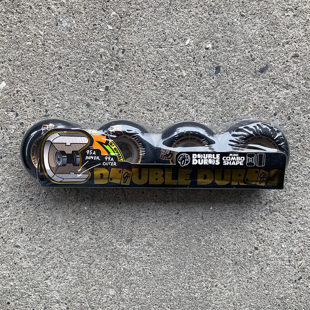 オージェイウィール OJ WHEELS 58mm DOUBLE DURO BLACK/GUM MINI COMBO